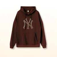 JUNIPER | NY LEOPARD HOODIE brown