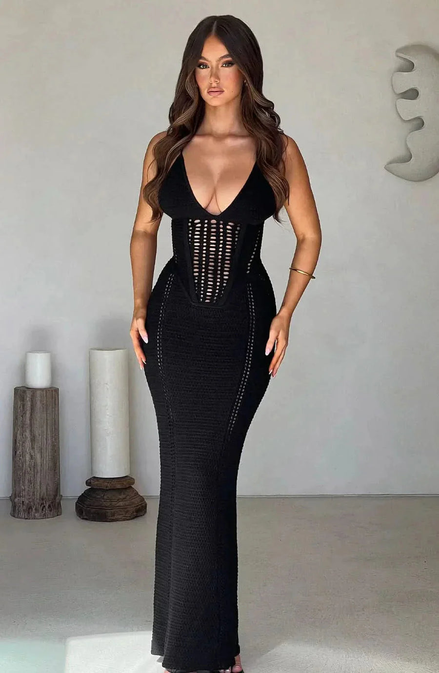 OLIVIA | MAXI DRESS Black