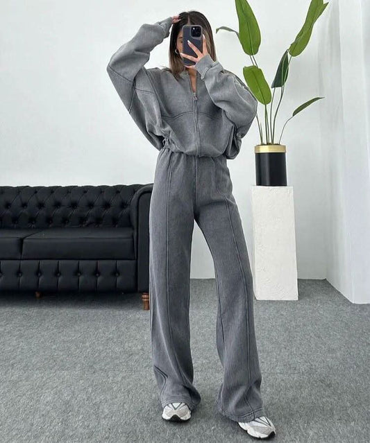 QUINCY | COMFY TRACKSUIT gray