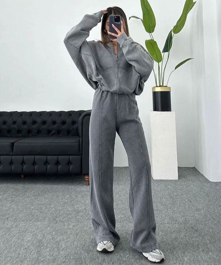 QUINCY | COMFY TRACKSUIT gray
