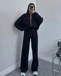 QUINCY | COMFY TRACKSUIT black