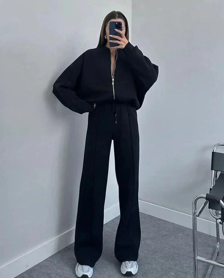QUINCY | COMFY TRACKSUIT black
