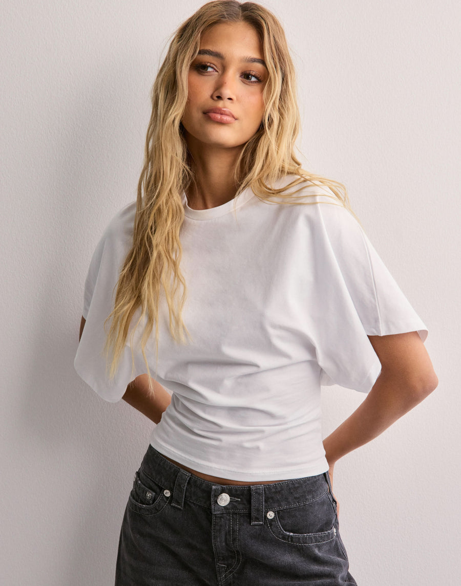 SANDRA | WIDE SLEEVE TEE White