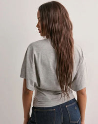 SANDRA | WIDE SLEEVE TEE Light Grey