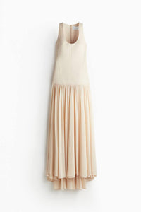 SARAH | SHEER MAXI DRESS Beige