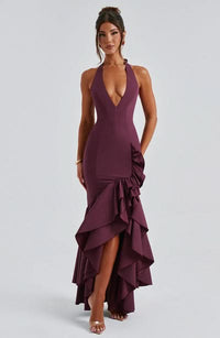 VERONIQUE | MAXI DRESS Cherry Lacquer