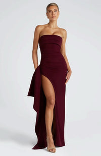 ZAFIRA | MAXI DRESS Dark Red