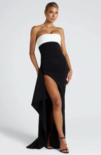 ZAFIRA | MAXI DRESS Black/White