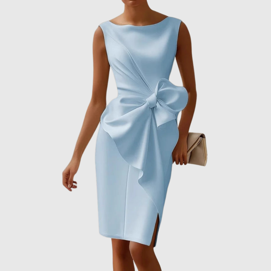 Romilly | Women's Bow Detail Sleeveless Midi Dress