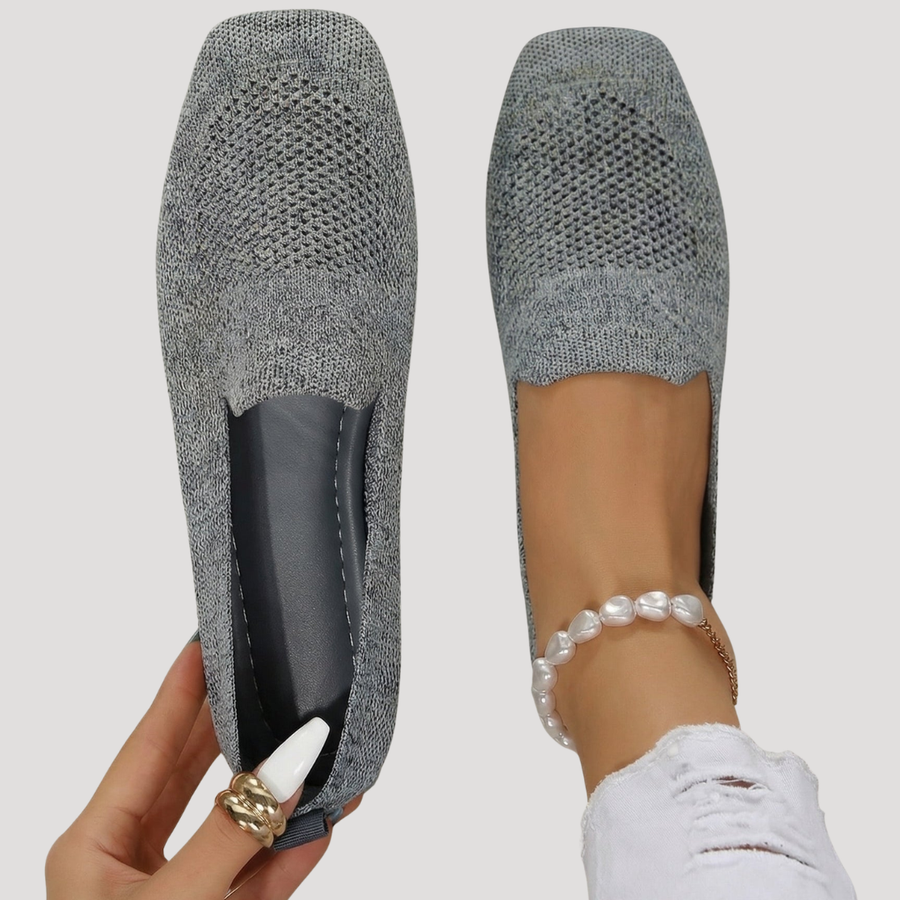Romilly | Women's Square Toe Slip-On Flat Shoes