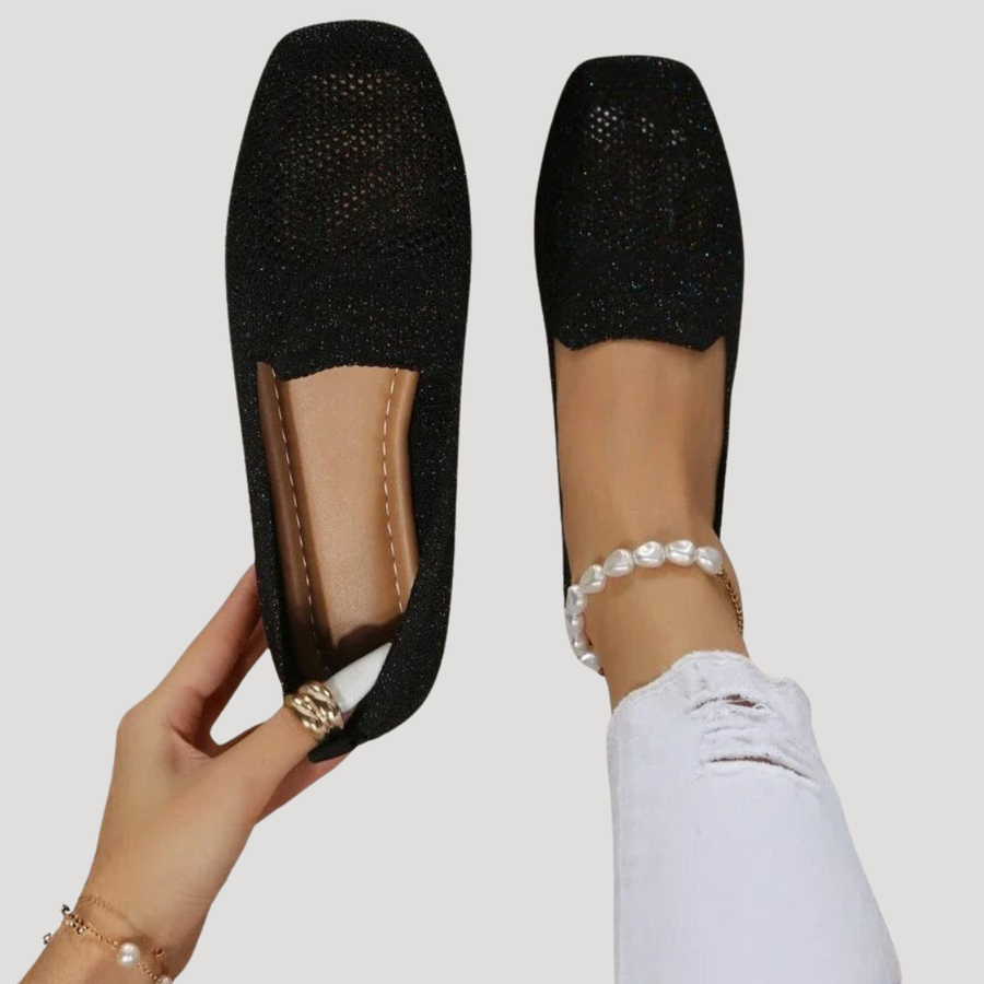 Romilly | Women's Square Toe Slip-On Flat Shoes