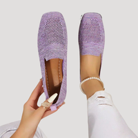 Romilly | Women's Square Toe Slip-On Flat Shoes