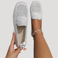 Romilly | Women's Square Toe Slip-On Flat Shoes
