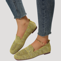 Romilly | Women's Square Toe Slip-On Flat Shoes
