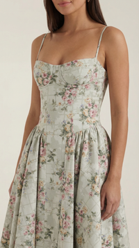 Ophelia – Romantic Cottage-Core Midi Dress
