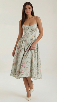 Ophelia – Romantic Cottage-Core Midi Dress
