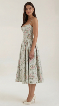 Ophelia – Romantic Cottage-Core Midi Dress