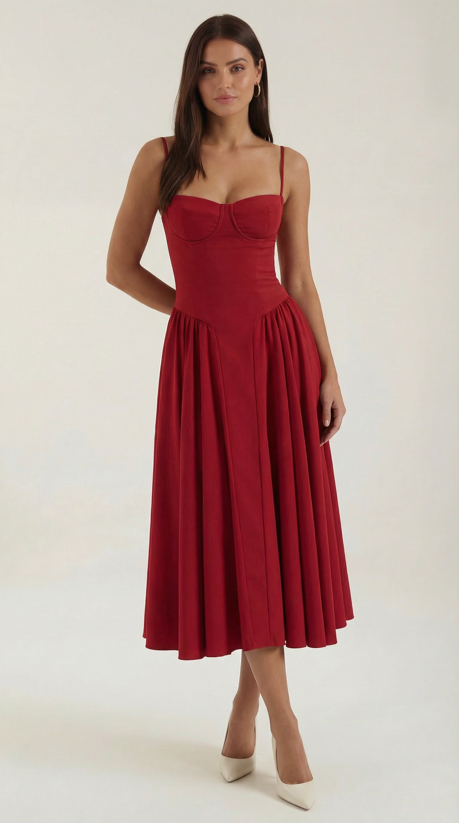 Ophelia – Romantic Cottage-Core Midi Dress