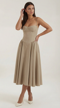 Ophelia – Romantic Cottage-Core Midi Dress