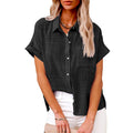 Rosalynn | Women's Short Sleeve Button Up Shirt