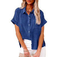 Rosalynn | Women's Short Sleeve Button Up Shirt