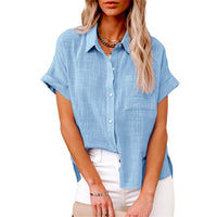 Rosalynn | Women's Short Sleeve Button Up Shirt