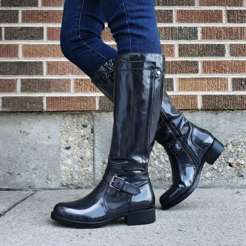 Rosemarie | Women's Red Knee High Boots