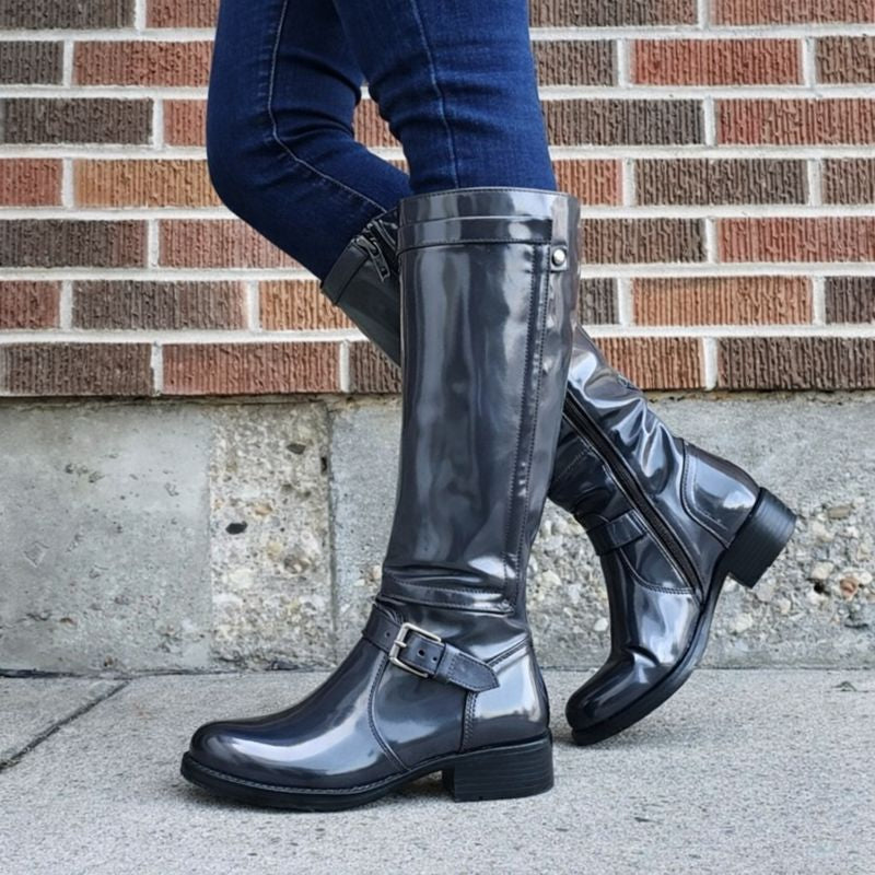 Rosemarie | Women's Red Knee High Boots