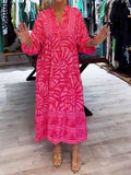 Roxana | Women's V Neck Long Sleeve Maxi Dress