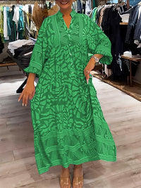 Roxana | Women's V Neck Long Sleeve Maxi Dress