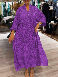 Roxana | Women's V Neck Long Sleeve Maxi Dress