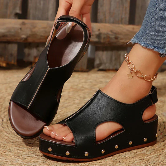Roxanne | Women's Platform Studded Sandals
