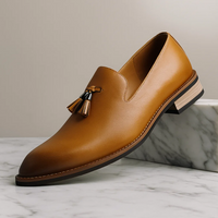 Zachariah - Leather Loafers with Tassel Detail