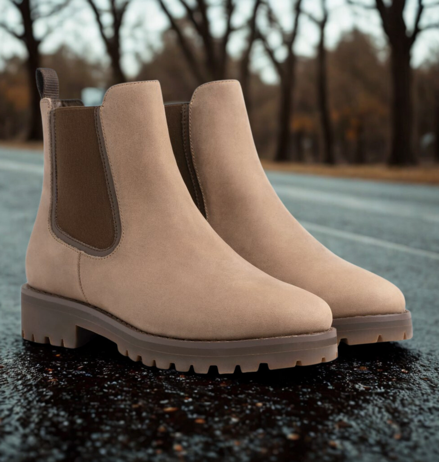 Sabrina | Women's Black Chunky Sole Ankle Boots