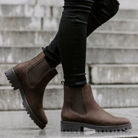 Sabrina | Women's Black Chunky Sole Ankle Boots