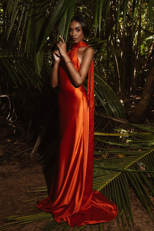 Sakai Dress Orange Hue