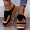 Saoirse | Women's Platform Wedge Thong Sandals