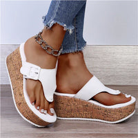 Saoirse | Women's Platform Wedge Thong Sandals