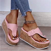 Saoirse | Women's Platform Wedge Thong Sandals