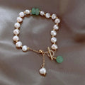 Elysia – Freshwater Pearl & Jade Bracelet
