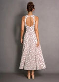 Selira Pink And White Maxi Dress