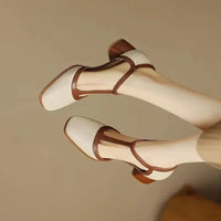 Seraphita | Women's T-Strap Block Heel Pumps