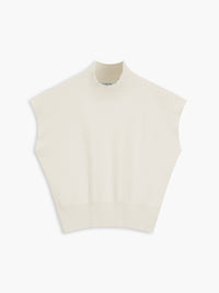 Seren | Women's Mock Neck Sleeveless Padded Shoulder Top