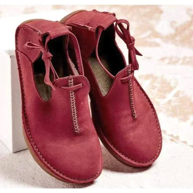 Sibyl | Women's Lace-Up Round Toe Flat Shoe