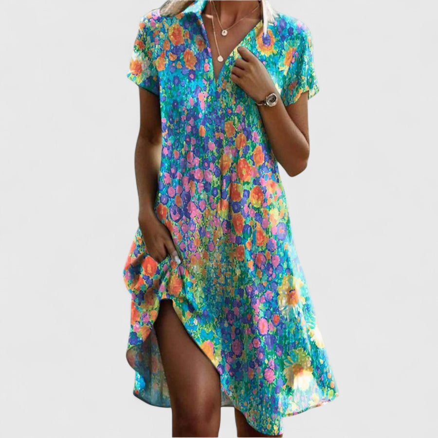 Sabrina | Glamorous Dress Multicolor