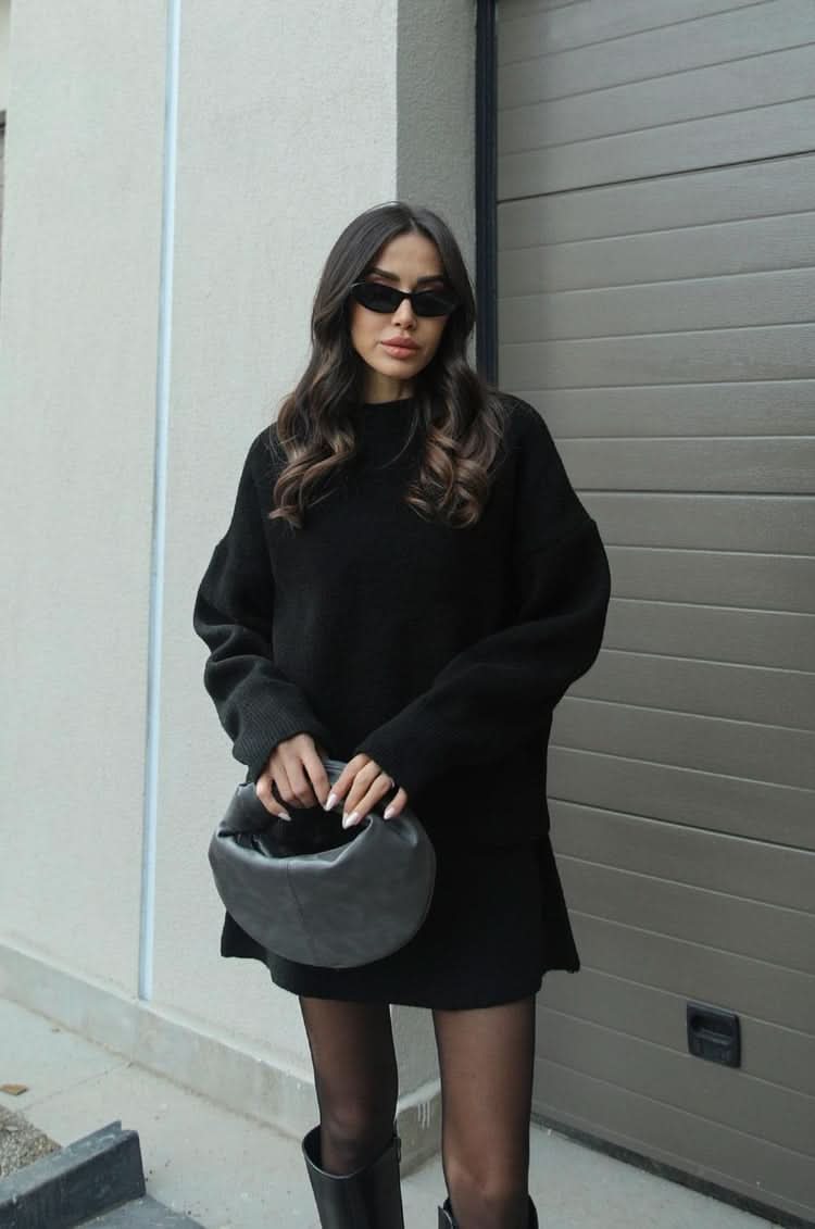RUBY | KNIT SET Black