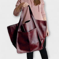 Olivia - Oversized Weekender Bag Red
