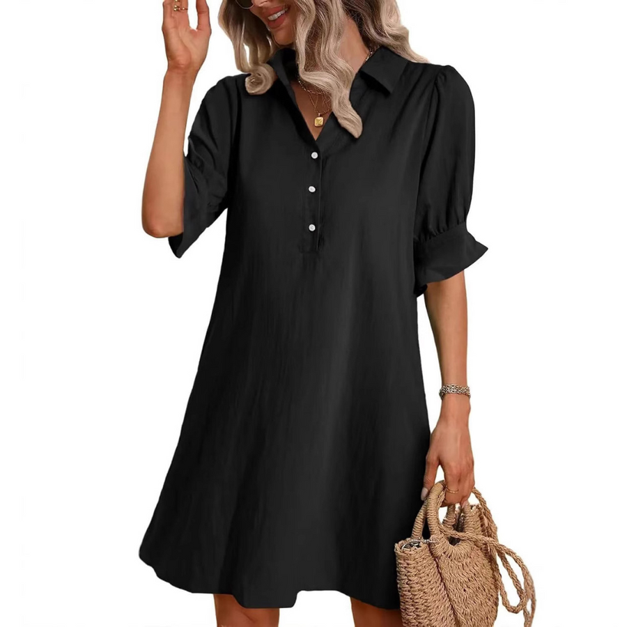 Solange | Women's Button Down Shirt Dress