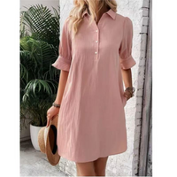 Solange | Women's Button Down Shirt Dress