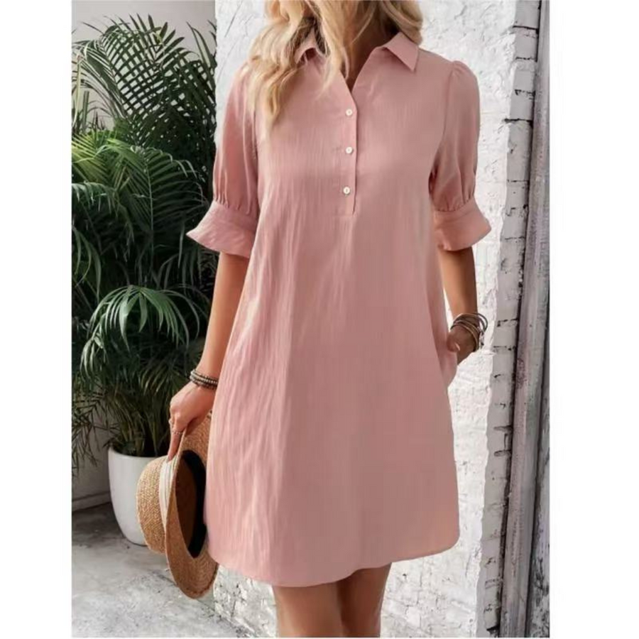 Solange | Women's Button Down Shirt Dress